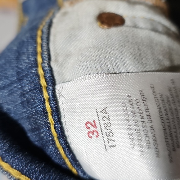 Polo Ralph Lauren Blue Capri Jeans with Floral Embroidery Size 32 - Picture 6 of 10